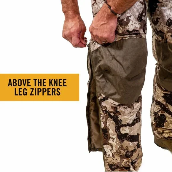 Hot Shot Men’s Elite Insulated Camo Hunting BIB VOTED ONE OF THE TOP 5 OF 2025!! - Picture 5 of 8